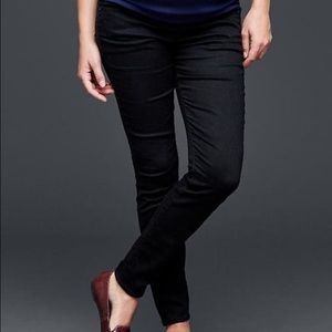 1969 Maternity Full Panel Matte Black Skinny Jeans