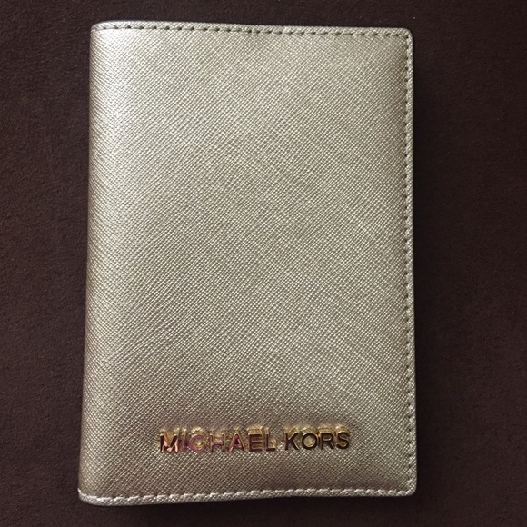 Michael Kors Metallic Passport Holder