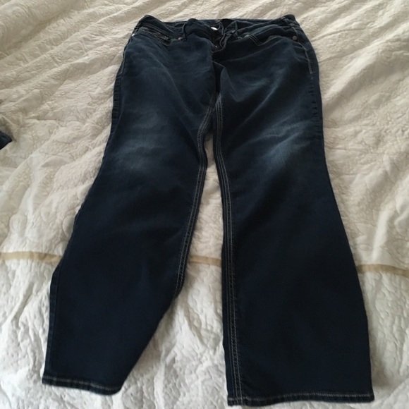 Silver Suki mid slim boot cut jeans dk wash 18/31