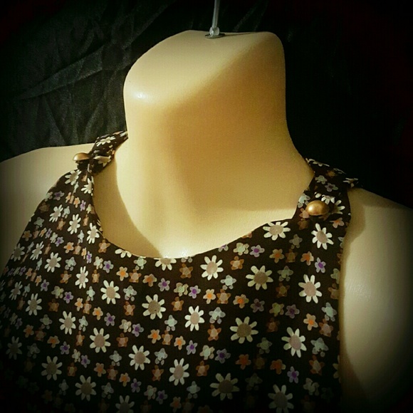 Vintage short floral dress - Picture 2 of 3