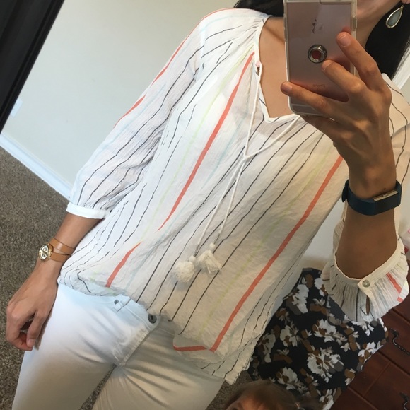 Bo-ho style striped shirt