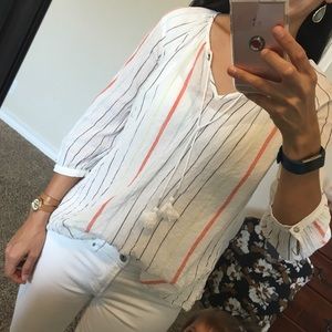 Bo-ho style striped shirt
