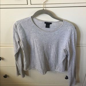 long sleeve crop top