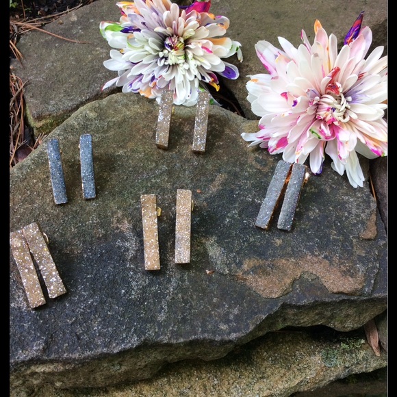 •druzy earring studs• - Picture 2 of 4