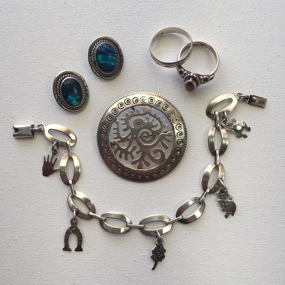 BUNDLE VINTAGE sterling silver jewelry, 32.6 grams