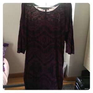 Tee shirt, quarter sleeves dress