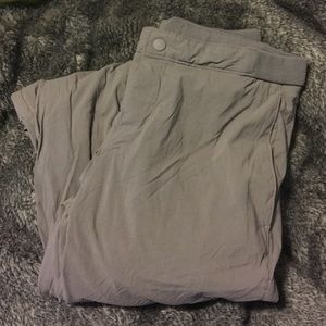 Tan colored UNIQLO water resistant pants size S.