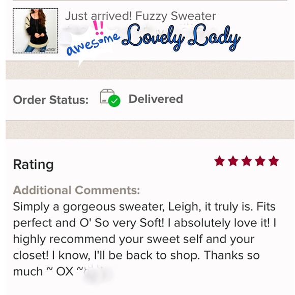 One Left! Fuzzy Sweater w/ Reviews - Picture 2 of 7