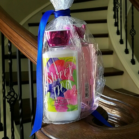Bath and body works sweat pea shower gel and lotio