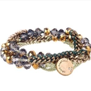 Bead and Chain Wrap Bracelet