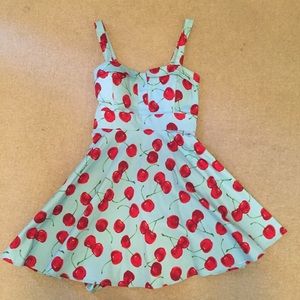 MODCLOTH Pull Up a Cherry Retro Dress