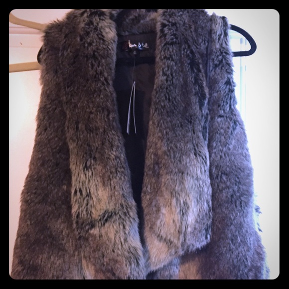 Faux fur vest