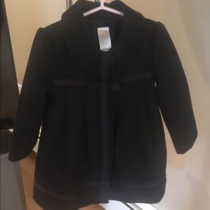 Kids black pea coat