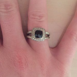 David Yurman black Petite Albion ring
