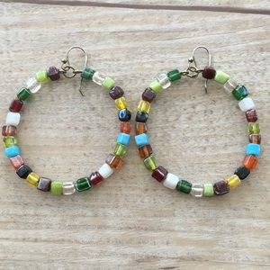 Colorful bead earrings!