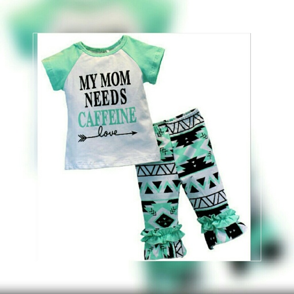 1 left! 5t Coffee Toddler Girls Outfit boutique - Picture 2 of 2