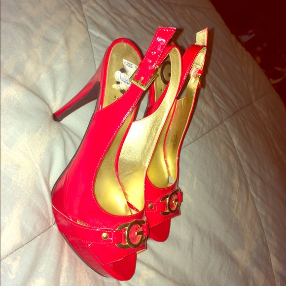 Guess Red High Heels - Picture 1 of 2