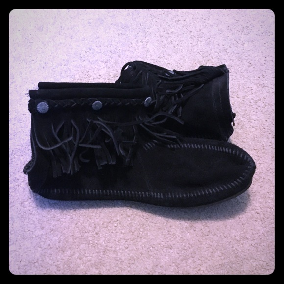 Fringe booties