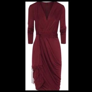 Altuzarra Burgundy Wrap Dress