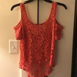 Lace Pink/Orange Shirt
