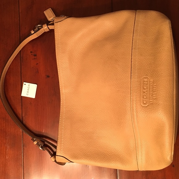 Tan Learher Coach Bag
