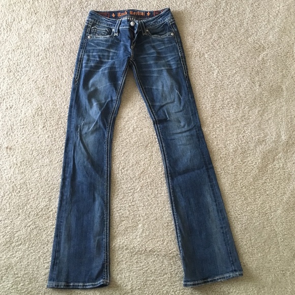 Rock Revival Distressed Debbie Boot Cut jeans