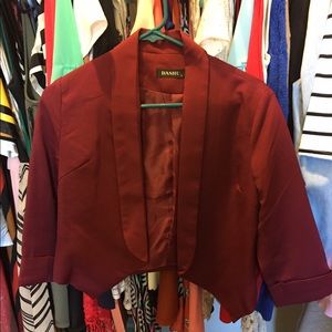 Burgundy blazer