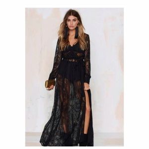 RARE Nasty Gal One and Only Lace Maxi Dress