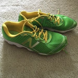 Lime Green & Yellow New Balance Minimus Vibram