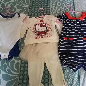 Girls 3 piece cute bundle of outfits