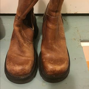 Steve Madden leather distressed boots