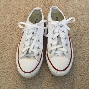 White converse! Some stains... Size 5