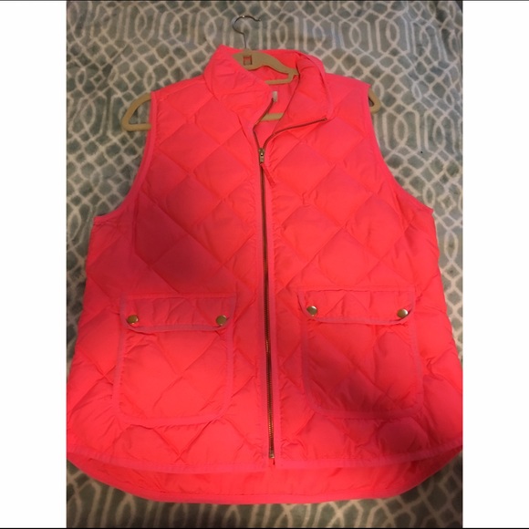 Neon Pink J. Crew Vest