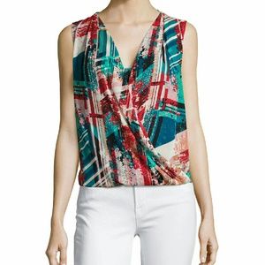 BCBG Floral Print Top