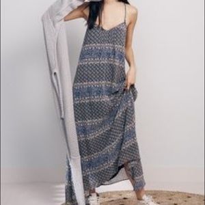 Madewell maxi dress-floral/geometric