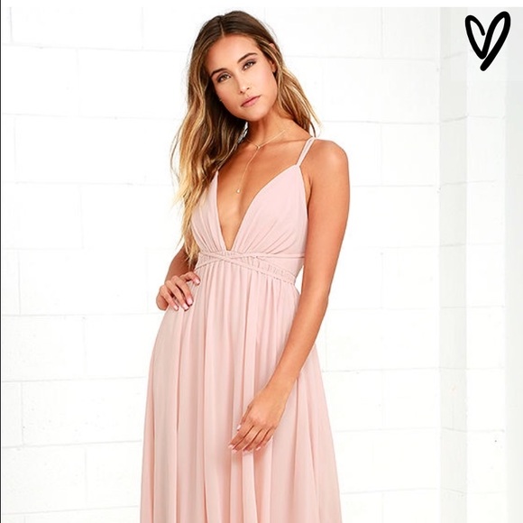 Blush pink dress from Lulus never worn