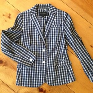 Banana Republic plaid blazer