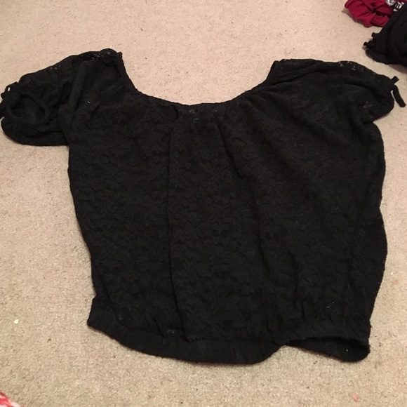 Sheer short sleeve shirt