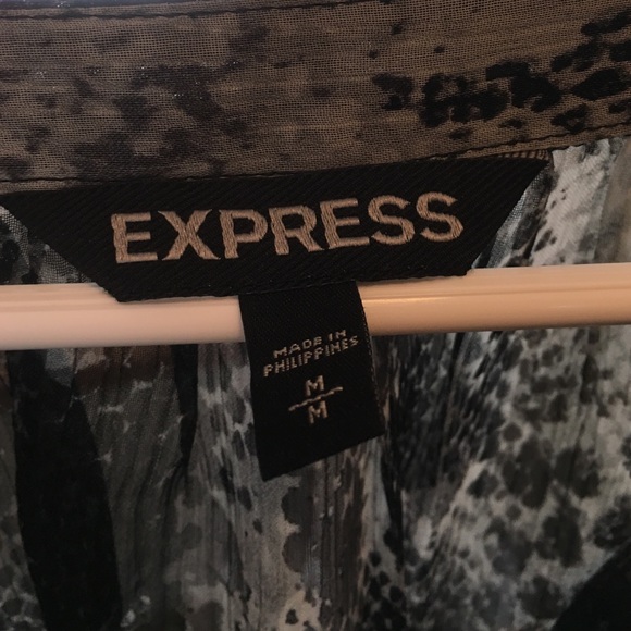 Grey snakeskin pattern blouse - Picture 2 of 2