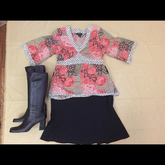 😍Brown Boots 8 1/2M with 3" Chunky Heels‼️