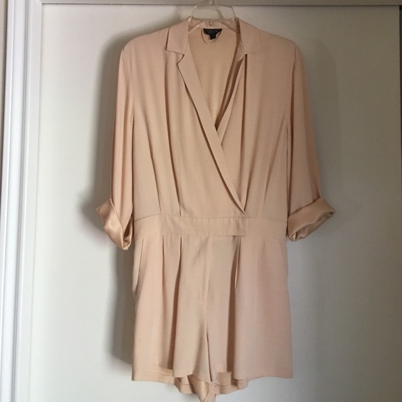 Topshop nude pink romper.  Size 6