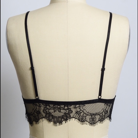 Black Lace Bralette - Picture 3 of 7
