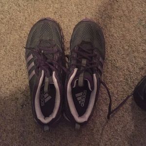 Adidas Grey and Purple Size 8 1/2 NWOT