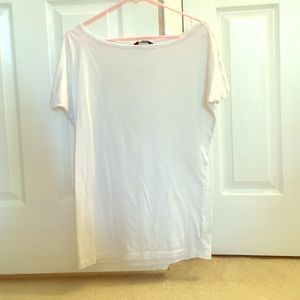 White off the shoulder shirt