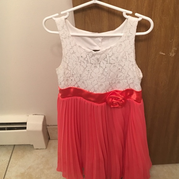 Pink and white Emily West dress