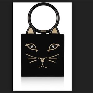 Charlotte Olympia Kitty Embellished Perspex Clutch