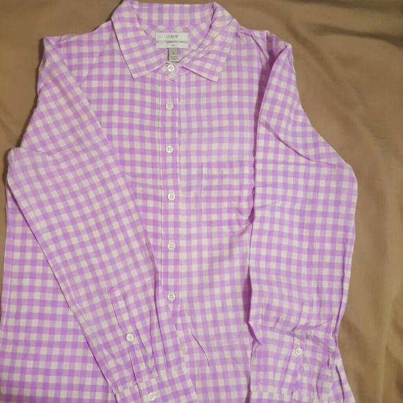 Gingham buttoned shirt