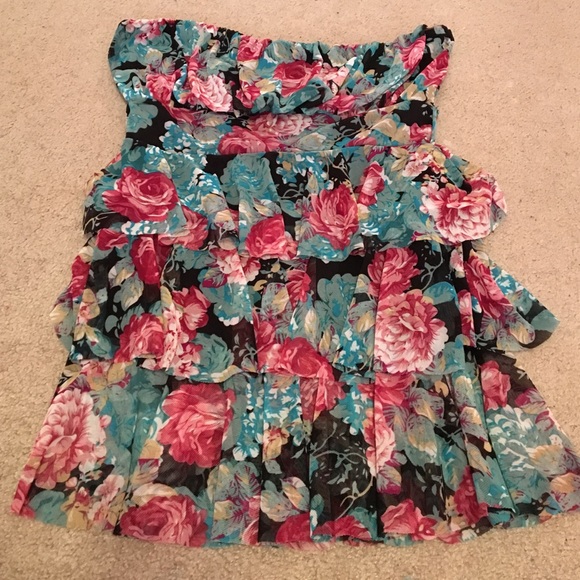 Strapless shirt