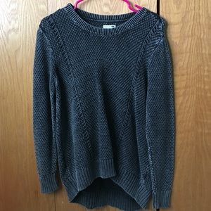 Hi-Low Charcoal Sweater