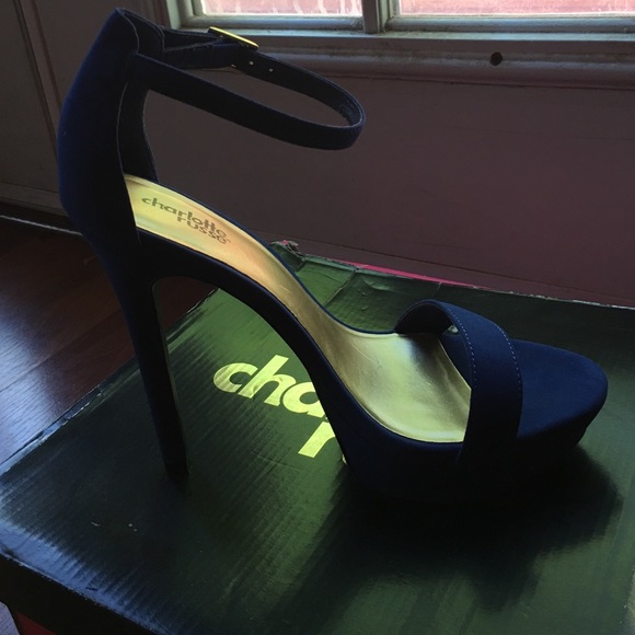 Blue Stiletto Heel
